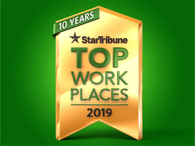 Star Tribune Top Work Places 2019 badge